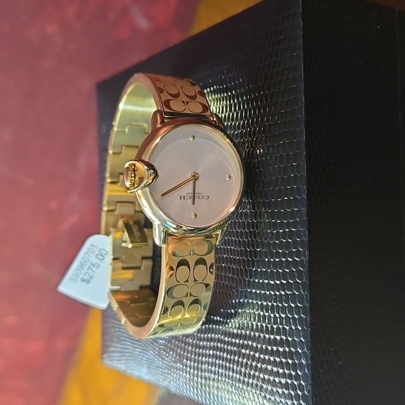 NWT - Coach Women's Arden Goldtone Bracelet Watch - Picture 5 of 14